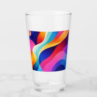 Copo De Pint Abstract design glass cup