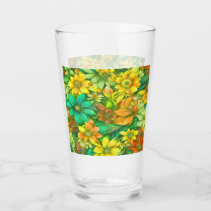 Copo De Pint Abstrato Floral #67