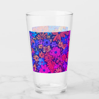 Copo De Pint Abstrato floral colorida nº 45