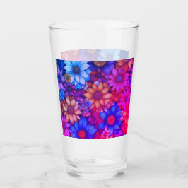 Copo De Pint Abstrato Floral Colorida nº 76