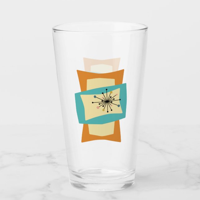 Copo De Pint Abstrato retângulo moderno Meio século (Frente)