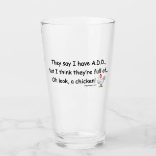 Copo De Pint ADD Cheio de Humor de Galinhas