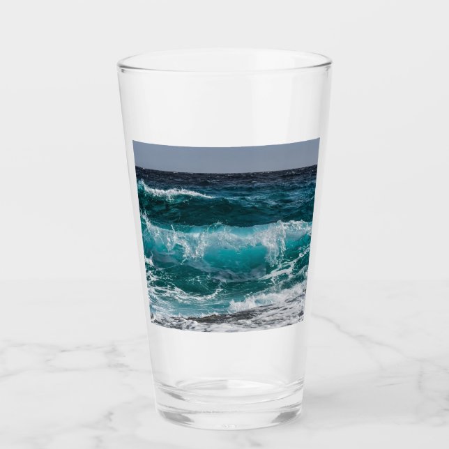 Copo De Pint Adicione sua própria foto personalizada (Frente)