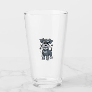 Copo De Pint Adorable Schnauzer Pup Illustration With Big Eyes