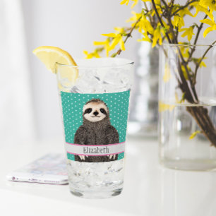 Copo De Pint Adorável Sloth Teto Name