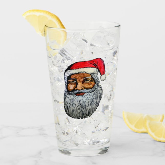 COPO DE PINT AFRICAN AMERICAN KRIS KRINGLE (Gelo frontal)