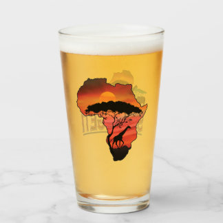 Copo De Pint Africano Serengeti com Girafa