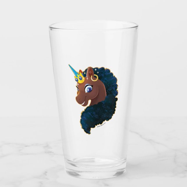 Copo De Pint Afro Unicorn | Magia (Frente)