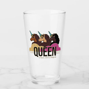 Copo De Pint Afro Unicorn Queen Trio Design