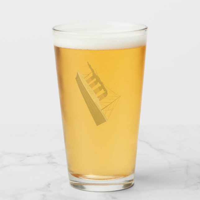 Copo De Pint afundamento de Titanic (Traseira (Preenchido))