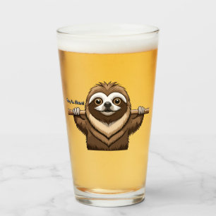 Copo De Pint "Aguente firme": Palavras encorajadoras de Sloth