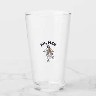 Copo De Pint Ah Homens Patinação no Gelo Fé Design Vetorial_1