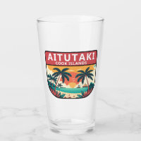 Aitutaki Cook Islands Retro Emblem