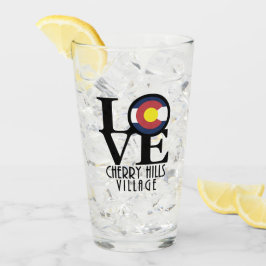 Copo De Pint Aldeia de Colinas de Cereja LOVE