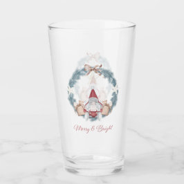 Copo De Pint Alegre e Brilhante Papai Noel de Vidro
