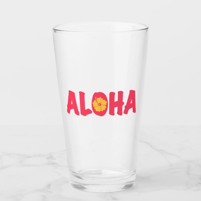 Copo De Pint Aloha Glass (Frente)