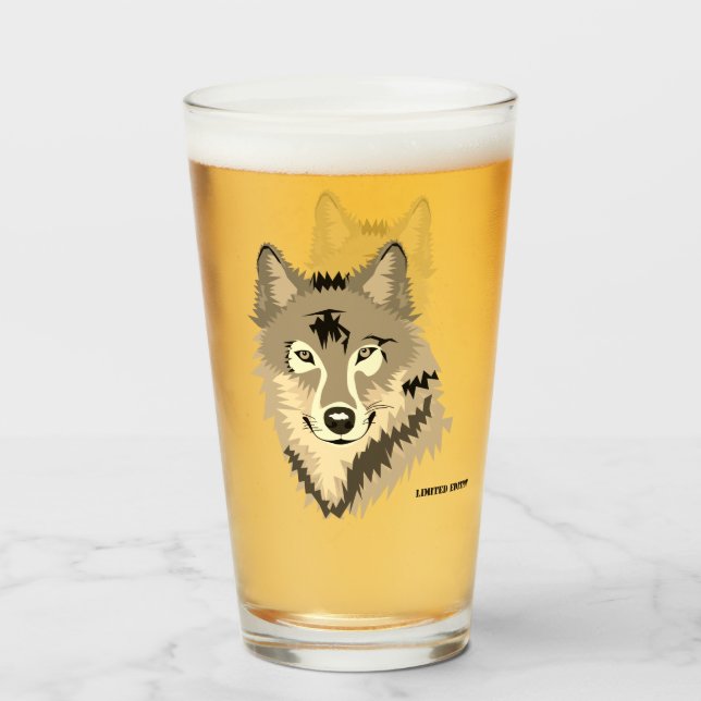 Copo De Pint Alpha Wolf (Frente (Preenchido))