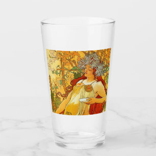 Copo De Pint Alphonse Mucha Art Nouveau Autumn