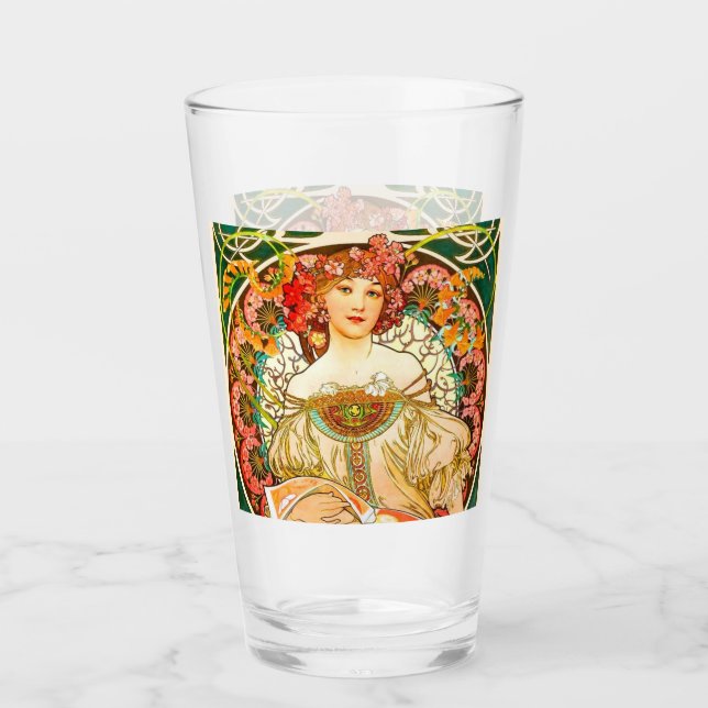 Copo De Pint Alphonse Mucha Art Nouveau Daydre (Frente)