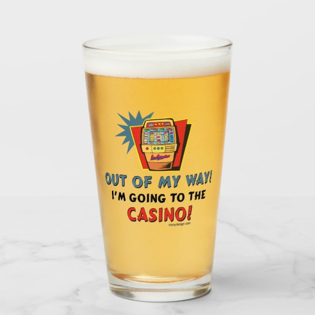 Copo De Pint Amantes do casino (Frente (Preenchido))