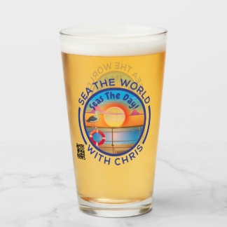 Copo De Pint Amar O Mundo Com Chris Beer Glass