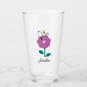 Copo De Pint Amendoins   Apito De Esnoopia E Flor De Madeira