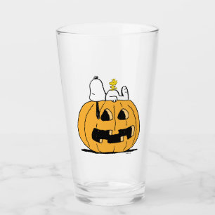 Copo De Pint Amendoins Esnoopia e Woodstock Jack-O-Lanterna