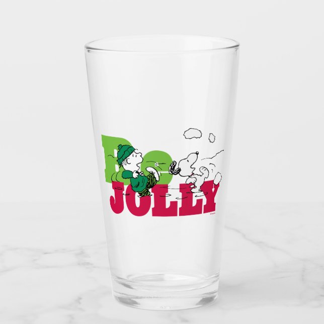 Copo De Pint Amendoins | Linus & Snoopy Be Jolly (Frente)