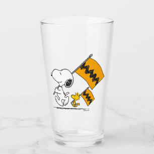 Copo De Pint Amendoins Sinalizadores de Snoopy & Woodstock