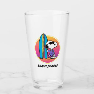 Copo De Pint Amendoins Snoopy Beach Beagle