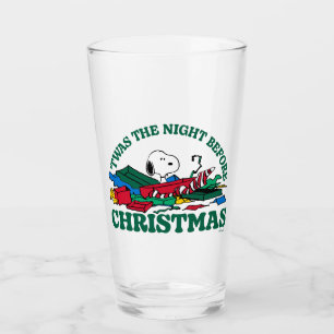 Copo De Pint Amendoins Snoopy "Esta foi a noite antes do Nata