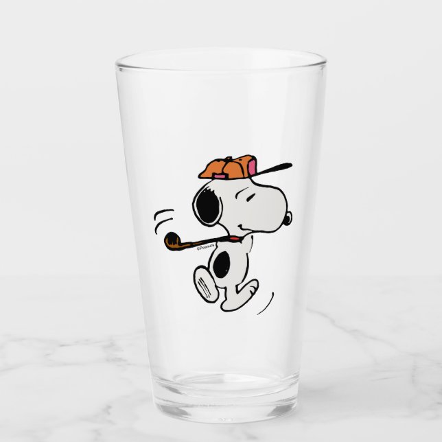Copo De Pint Amendoins | Snoopy Golf Swing (Frente)