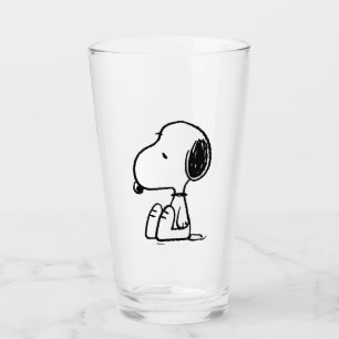 Copo De Pint Amendoins Snoopy Olhando Para Baixo
