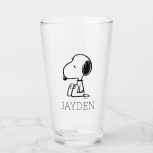 Copo De Pint Amendoins Snoopy Olhando Para Baixo Adicione s