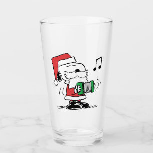 Copo De Pint Amendoins Snoopy Santa Claus Accordian