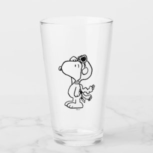 Copo De Pint Amendoins Snoopy the Flying Ace BW