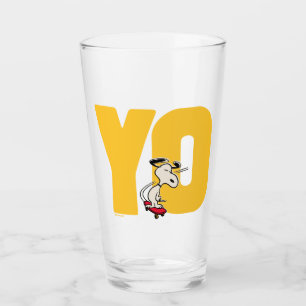 Copo De Pint Amendoins Snoopy YO Skateboard