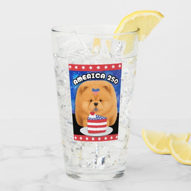 Copo De Pint AMÉRICA 250  Chow Vermelho (Gelo traseiro)