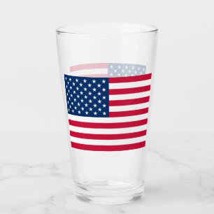 Copo De Pint American Flag Glass EUA