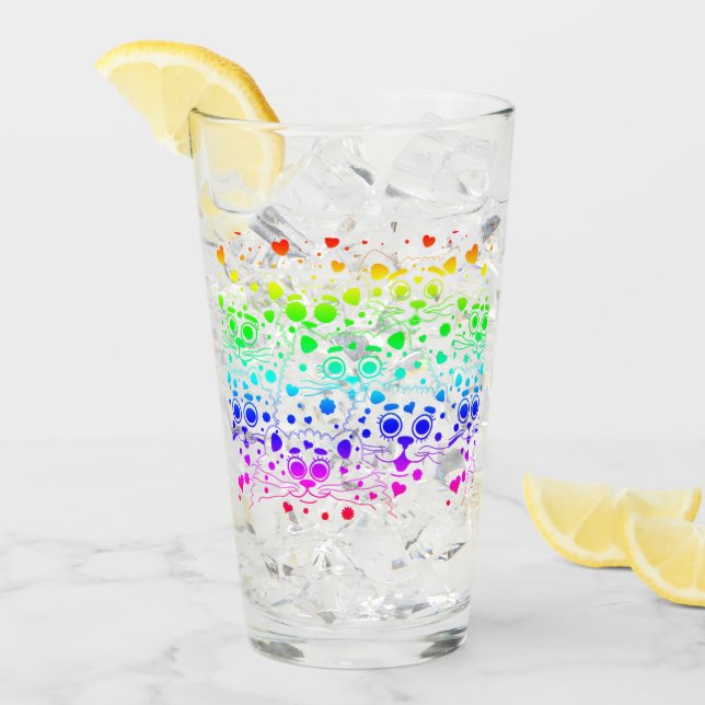 Copo De Pint Amor de gato (Gelo frontal)