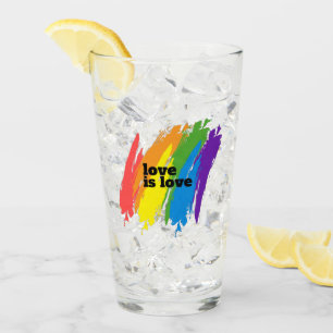 Copo De Pint Amor Orgulho LGBTQ Rainbow Motif
