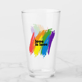 Copo De Pint Amor Orgulho LGBTQ Rainbow Motif