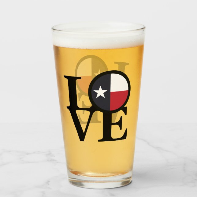 Copo De Pint AMOR Texas (Frente (Preenchido))