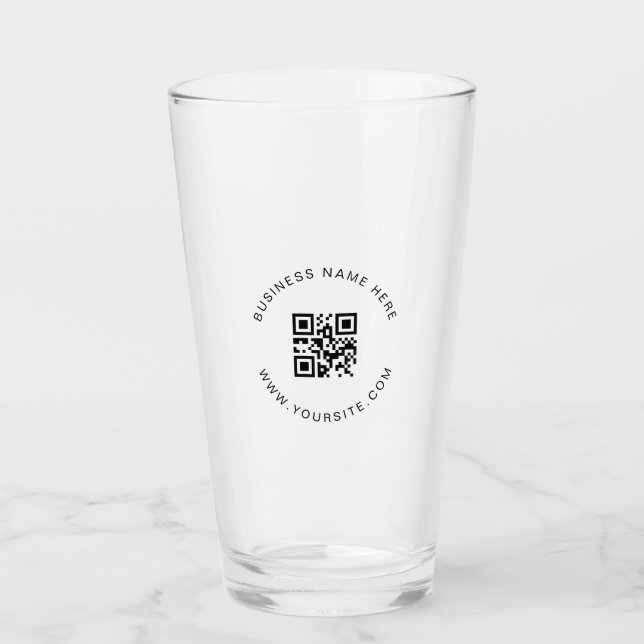 Copo De Pint Análise de Código QR da Empresa Personalizada de E (Frente)