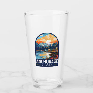 Copo De Pint Anchorage Alaska Viagem Art Emblem