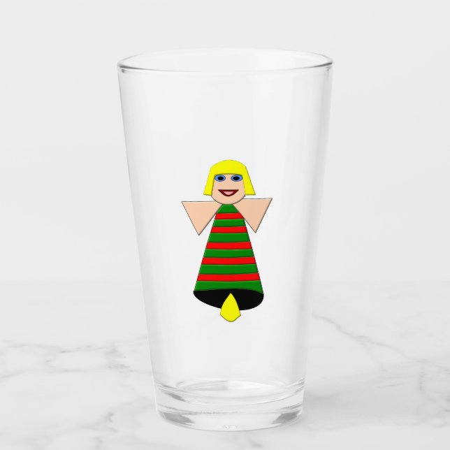 Copo De Pint Angel Bell de Natal (Frente)