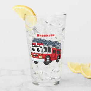 Copo De Pint Animação de bombeiros felizes
