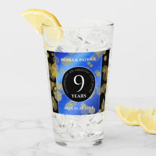 Copo De Pint Aniversário Casado do Elegante Nove Lapis Lazuli