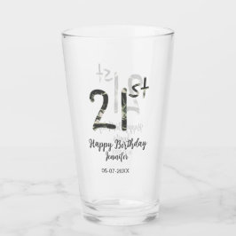 Copo De Pint aniversário de 21 anos adiciona nome data ano mode