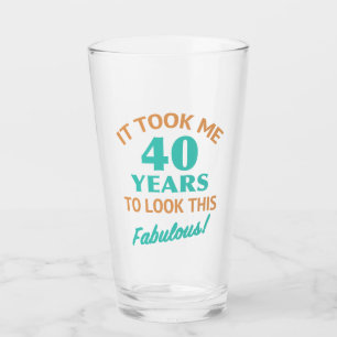 Copo De Pint Aniversário de 40 anos fabuloso